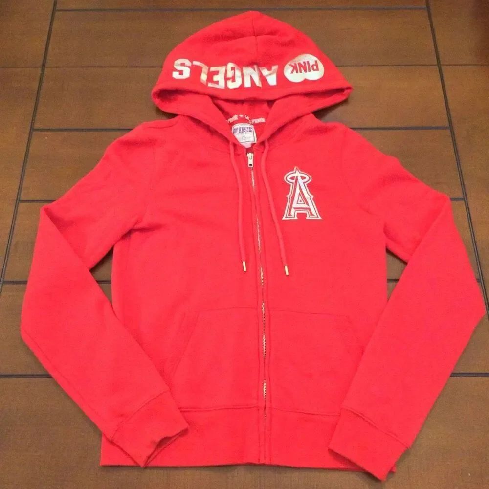 Pink by Victoria Secrets Anaheim Angels red zip up hoodie medium